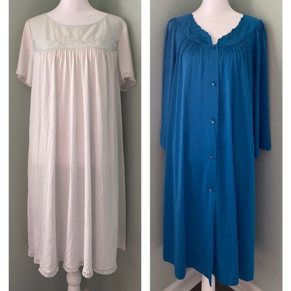 Shadowline Gowns 2 blue/floral